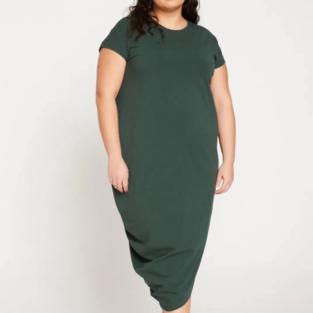 Universal Standard l NWT Geneva Shirt Midi Dress in Scarab M/18-20